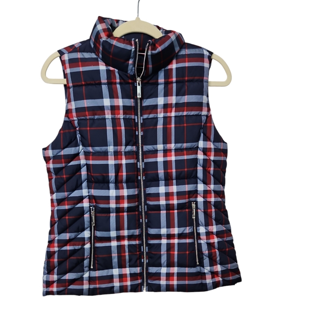 Tommy Hilfiger plaid vest S